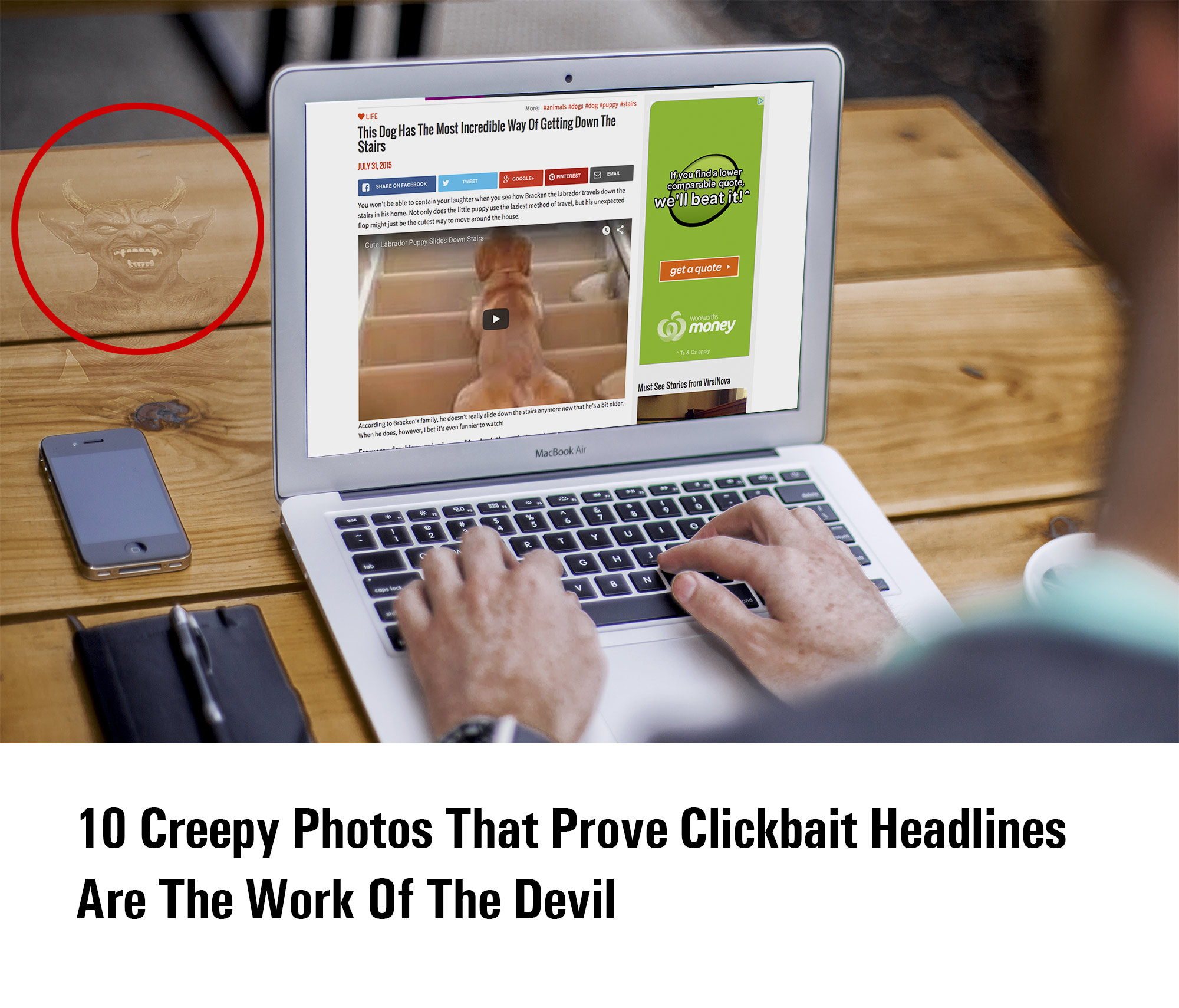 Feature image for clickbait headlines post