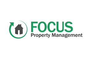 Focus Property Management logo for real estate copywriting portfolio