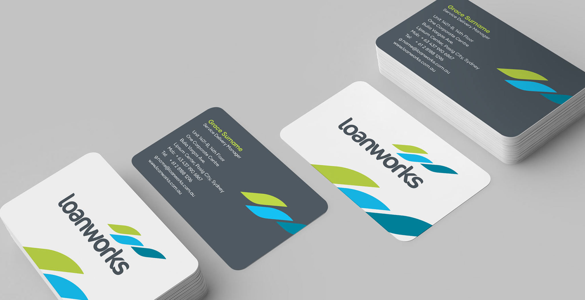 Loanworks business card design