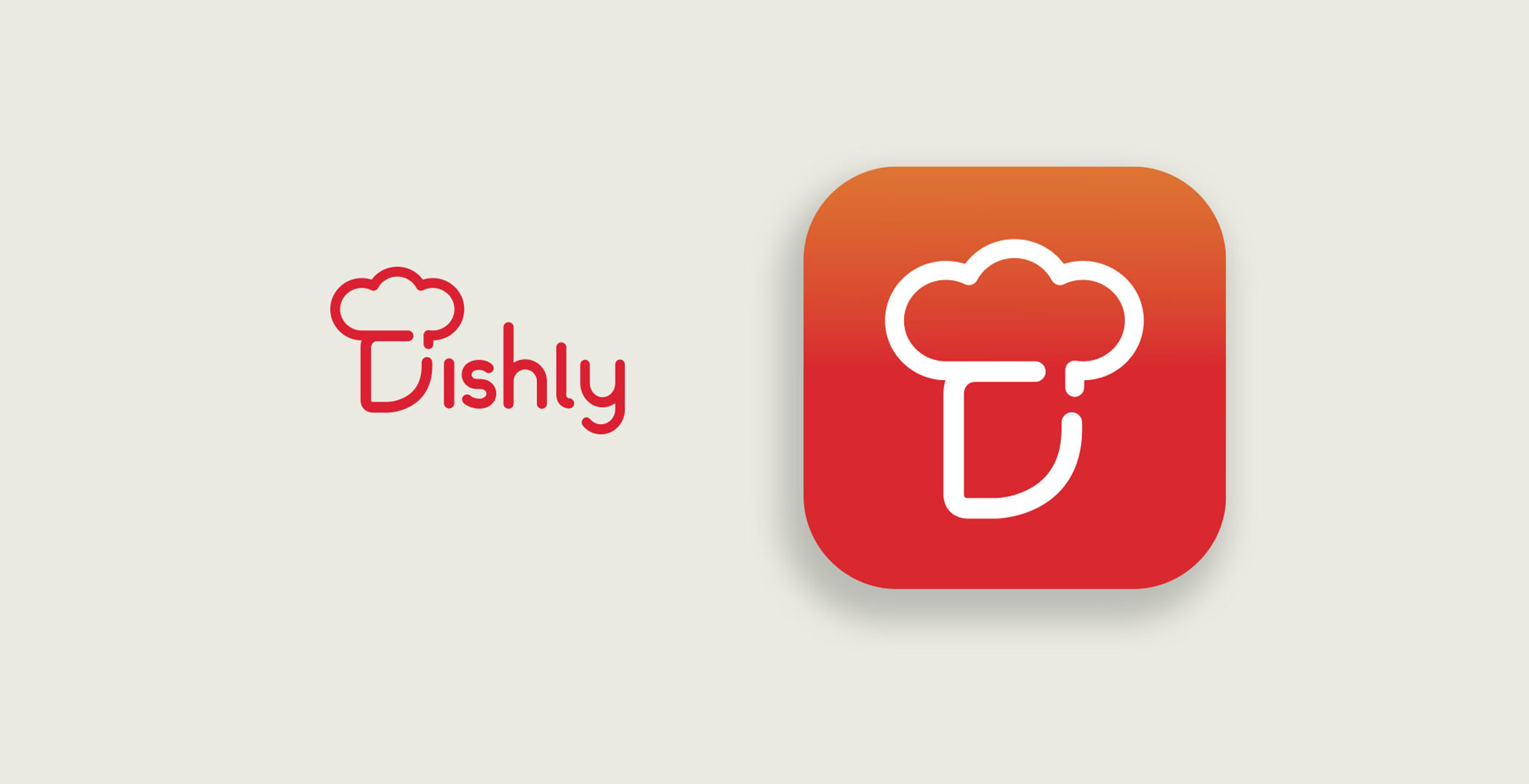 Dishly logo for design portfolio