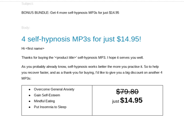 Bayside Psychotherapy eDM sales email copywriting