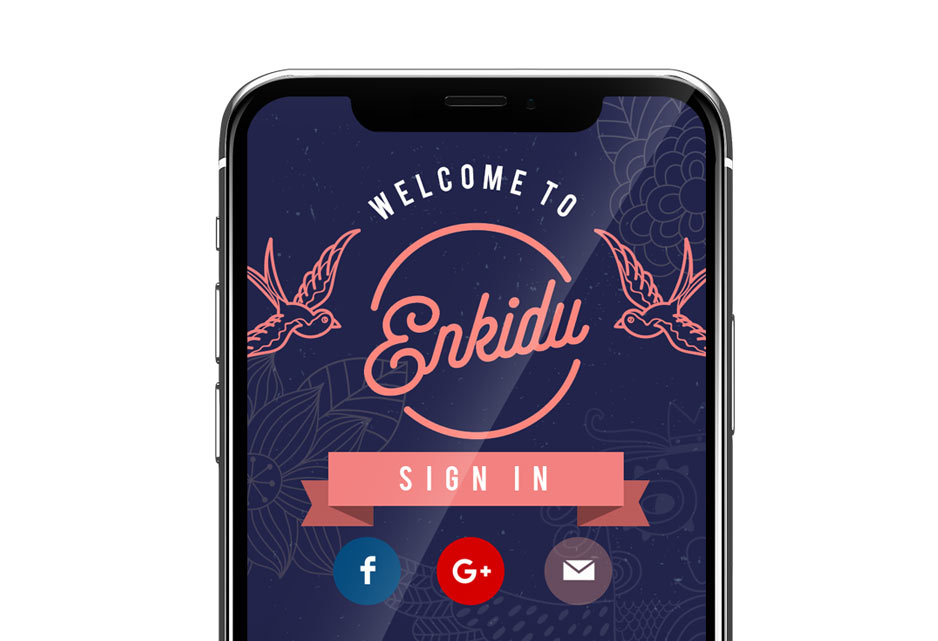 Enkidu app design sample 3