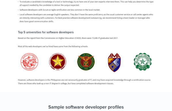 MicroSourcing software developer seo copywriting sample